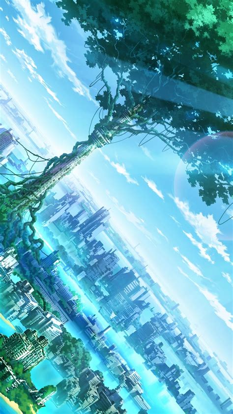 Anime wallpapers for phone vol.4. Anime Landscape Phone Wallpapers - Top Free Anime Landscape Phone Backgrounds - WallpaperAccess