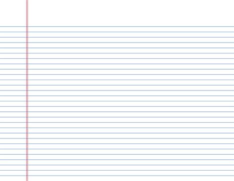 Narrow Ruled Lined Paper On Letter Sized Paper In Landscape Orientation