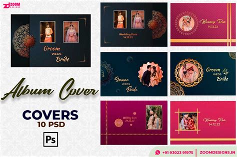 Wedding Album Cover Page Design Psd Free Download 12x36 2021 In 2021 Images