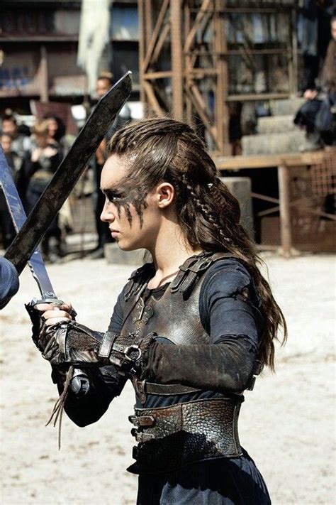 Lexa The 100 Cabelo Viking Desenho De Cabelo The 100