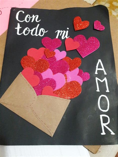 Tarjeta San Valentín Día Del Amor Y La Amistad Diy Valentines Day