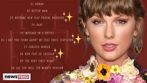 Taylor Swift Red Tv Tracklist Collabs Revealed Youtube