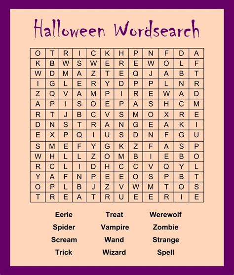 4 Best Printable Halloween Word Games