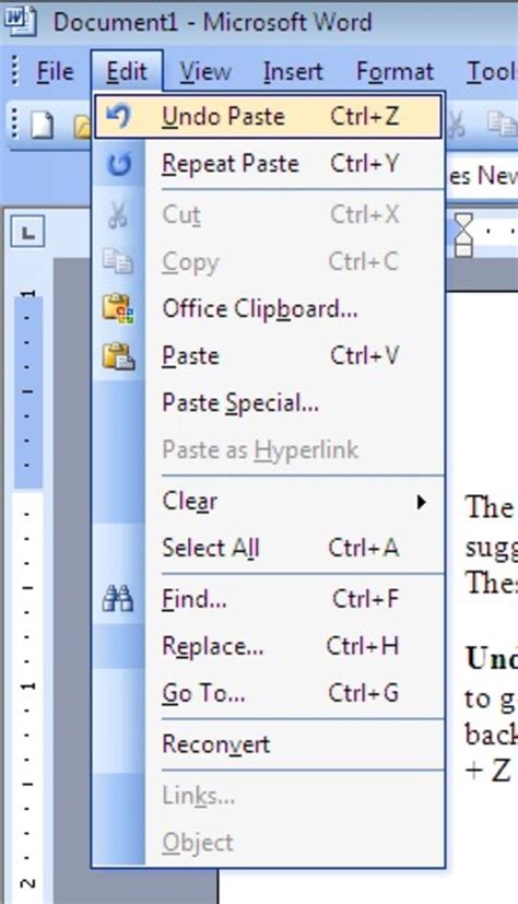 The macros is associated with a button. Using the Edit Menu of Microsoft Word 2003 | TurboFuture