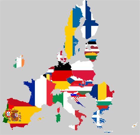 2020 European Union Flag Map Vexillology
