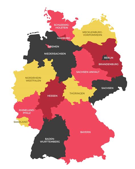 German States Map Population And Country Facts Mappr