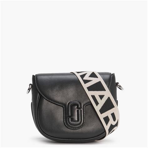 Marc Jacobs The J Marc Small Black Leather Saddle Bag Lyst Uk