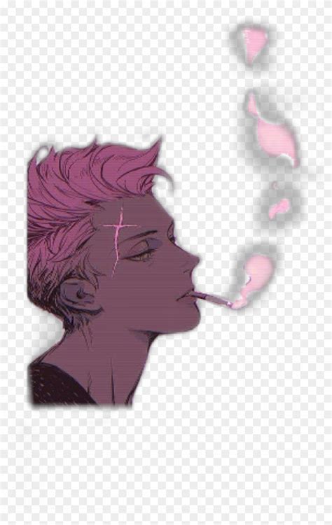 Anime Aesthetic Pink Smoke Animeaesthetic Sad