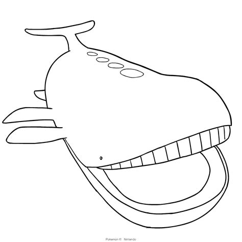 Wailord Pokemon Coloring Page For Kids Free Pokemon Printable Images