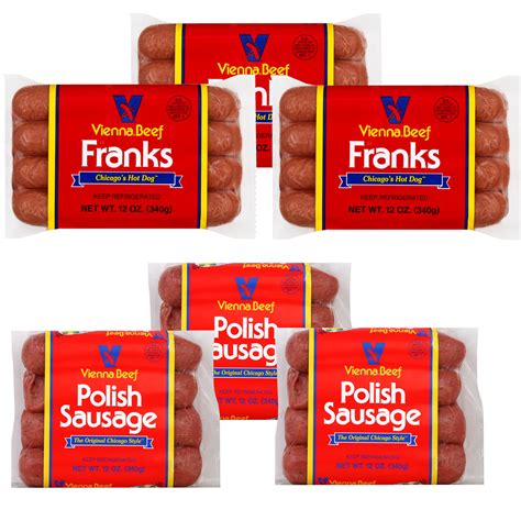 buy vienna beef chicago style links variety pack beef franks fully cooked vienna beef
