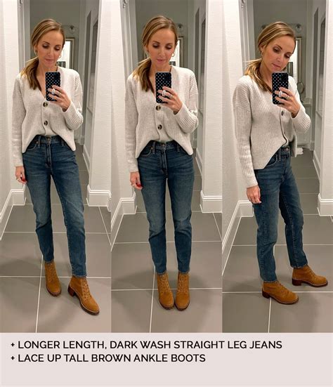 how to wear ankle boots with straight leg jeans merrick s art