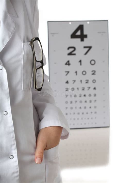 Optometrist With Eye Chart Stock Image Image Of Blur 28380975