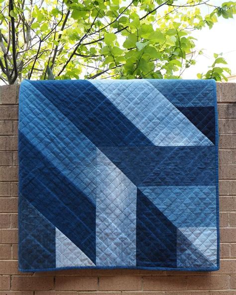 Blue Giant Denim Quilt Pattern From Upcycled Jeans Craftsy Denim