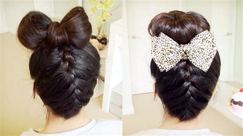 A massive amount of fashion, movement photo and television star icons have put on bob haircuts thinking about that then. Upside Down French Braid Hair Bow + Sock Bun Updo Hair ...