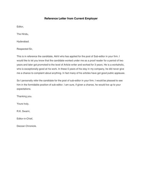 40 Awesome Personal Character Reference Letter Templates Free