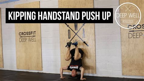 Kipping Handstand Push Up Movement Demonstration How To Youtube