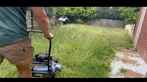 Satisfying Lawn Mowing Tall Grass Part 2 Youtube