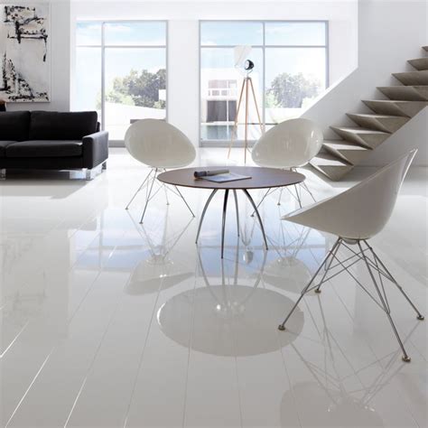 Elesgo Supergloss Extra Sensitive White Laminate Flooring White