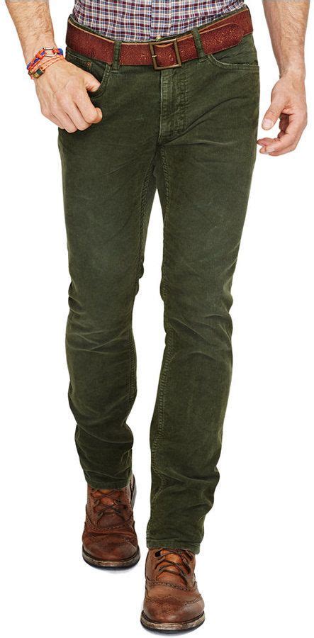 Dark Green Corduroy Jeansvarick Slim