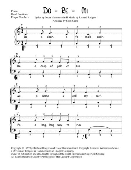 Doe, a deer, a female deer. Download Do-Re-Mi From The Sound Of Music Sheet Music By ...