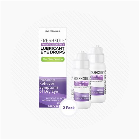 Buy FRESHKOTE Preservative Free PF Lubricant Eye Drops Pack Of Online At Lowest Price In