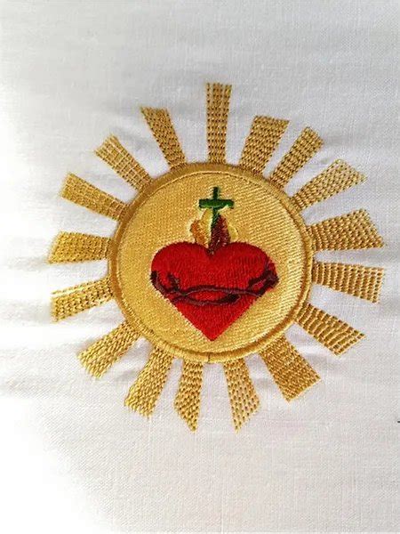 Sacred Heart Symbol Embroidery Design