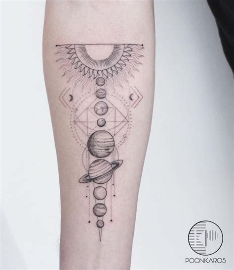 Planet Tattoo Tattoo Insider Planet Tattoos Geometric Tattoo Tattoos