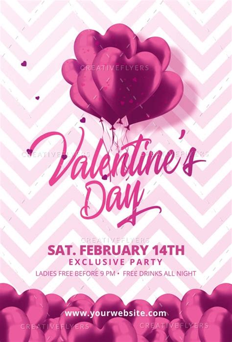 Free Printable Valentines Day Invitation Template