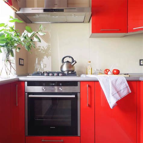Red Kitchen Backsplash Backsplash Tile Metallic Glass Red Kitchen