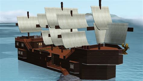 Mod The Sims The Pirate Ship Pirate Ship Sims Pirates