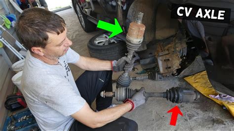 How To Replace Cv Axle Drive Shaft On Front Wheel Drive Car Youtube