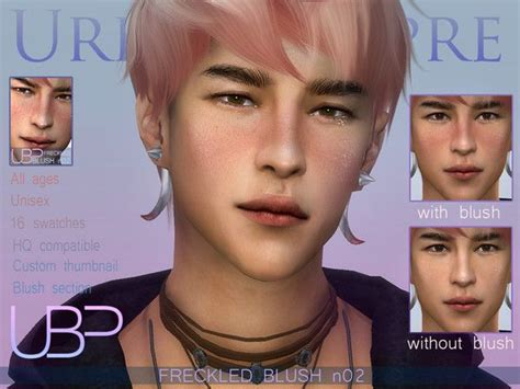 Freckled Blush N02 Sims 4 The Sims 4 Skin Sims 4 Hair Male