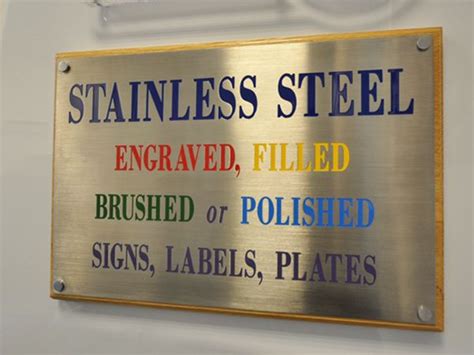 Stainless Steel Signage Board Up To 1 Mm Grade 304 Rs 25 Square