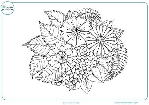 Dibujos Para Colorear De Flores Grandes Para Imprimir Páginas Imprimibles