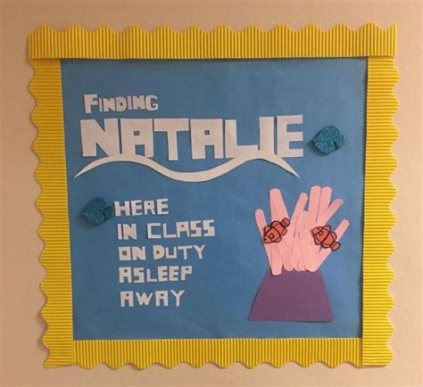 A Bulletin Board With Hand Prints On It And Writing About Finding