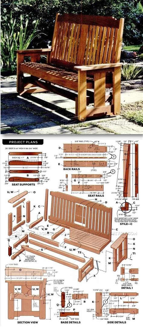 Maybe you would like to learn more about one of these? Porch Glider Plans | Woodworking furniture plans, Outdoor ...