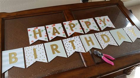 How To Make Birthday Banner At Home Printable Templates Free