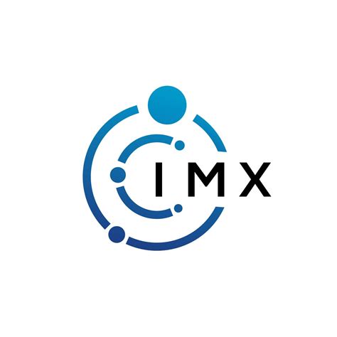 Diseño De Logotipo De Tecnología De Letras Imx Sobre Fondo Blanco Imx