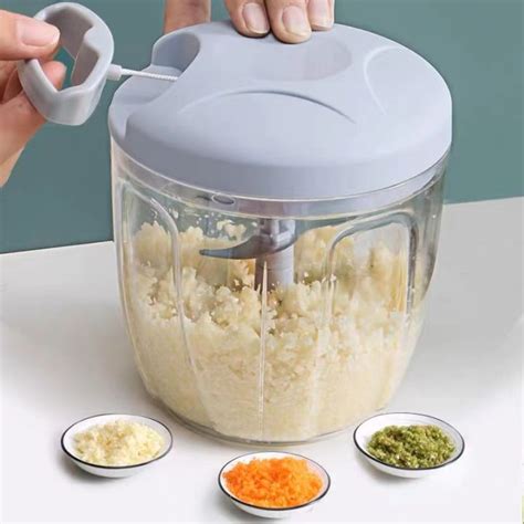 Manual Food Chopper 500ml900ml Hand Pull Meat Grinder Vegetable