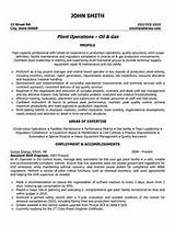 Resume Templates For Oil And Gas Industry Images