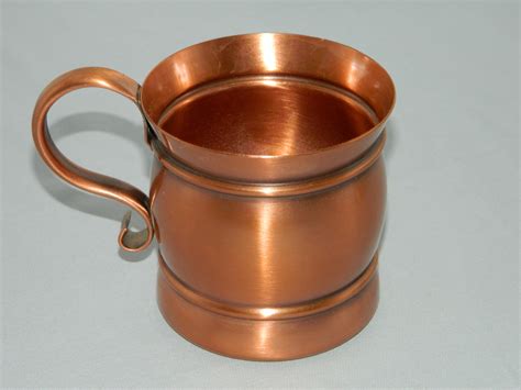 Gregorian Coffee Mug Solid Copper Made In Usa 10 Oz Copper