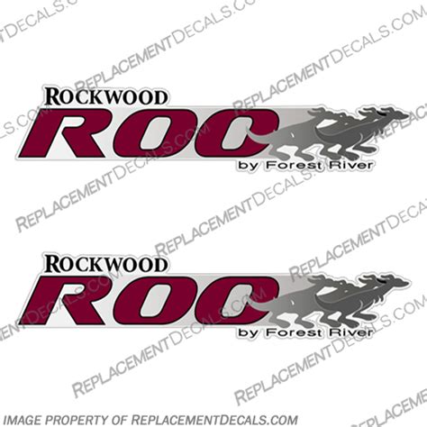 Rockwood Roo By Forest River Rv Decals Style 2 Set Of 2