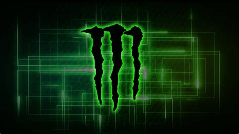 Green Monster Energy Logo Wallpaper