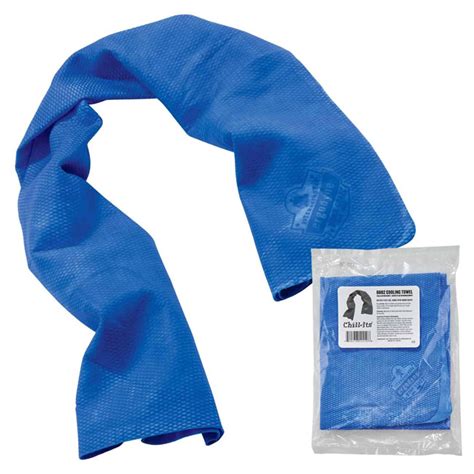 Ergodyne 6602 Chill Its Blue Evaporative Cooling Towel 50 Pack