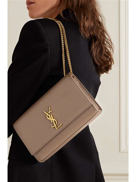 Saint Laurent Kate Textured Leather Shoulder Bag Net A Porter