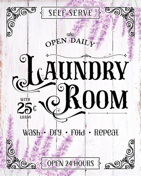 Free Printable Vintage Laundry Room Sign The Cottage Market