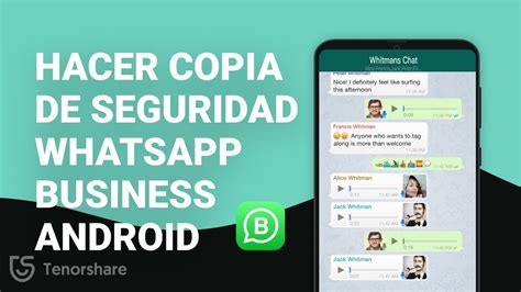 C Mo Hacer Copia De Seguridad En Whatsapp Business En Android Youtube