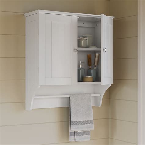 Ashland Collection 2 Door Bathroom Storage Wall Cabinet White