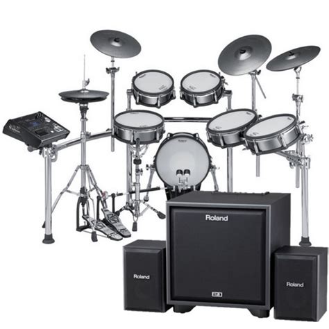 Roland Td 30kv V Pro Electronic Drum Kit And Roland Cm 220 Monitor Amp At