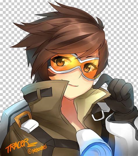 Overwatch Tracer Fan Art Character Png Clipart Anime